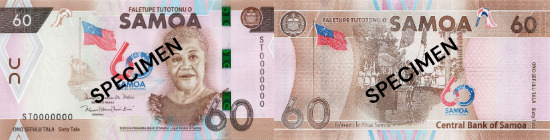 $60 Tala Commemorative Polymer Note